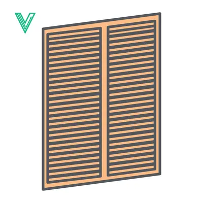 Modern Louvered Window Shutters with a Clean Design