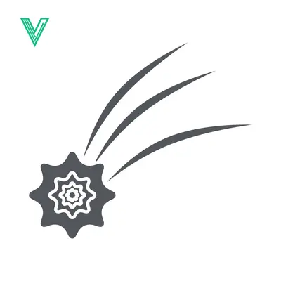 Stylized Comet Icon with Trailing Streaks