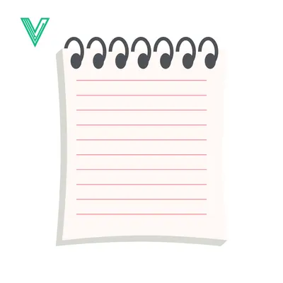 Blank Lined Spiral Notebook Page for Notes and Ideas