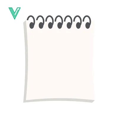 Blank Spiral Notebook Page for Notes and Ideas