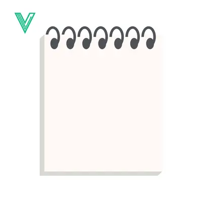 Blank Spiral Notebook Page with Wire Binding
