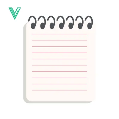 Blank Spiral Notebook Page with Lined Paper and Wire Binding