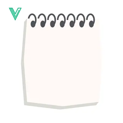 Blank Spiral Notebook Page with Wire Binding