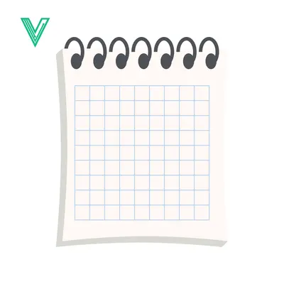 Aset premium populer: Blank Grid Paper with Spiral Binding