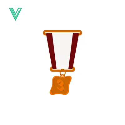 Bronze Medal with Ribbon for Third Place Victory