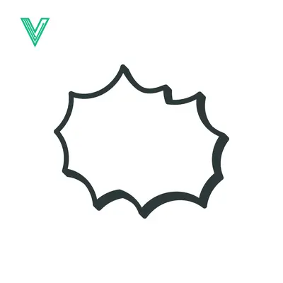 Aset premium populer: Explosion Speech Bubble Outline