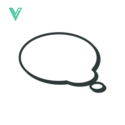 Speech Bubble Outline Icon Vector Graphic