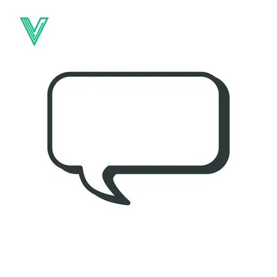 Aset desain premium: Simple Speech Bubble Icon Blank Message Box