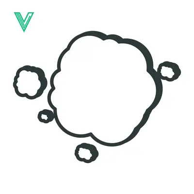 Simple comic book style explosion cloud graphic
