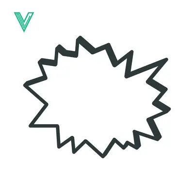 Explosion Speech Bubble Icon Vector Art