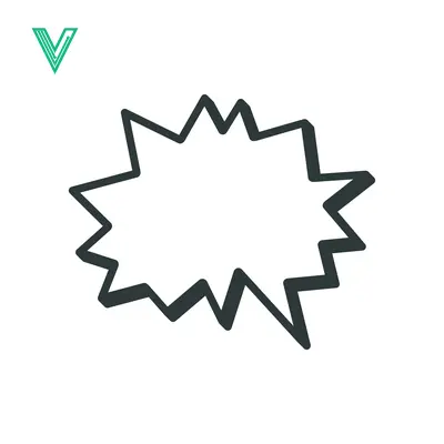 Aset desain premium: Explosion Speech Bubble Icon Vector Illustration