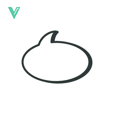 Simple Oval Speech Bubble Outline Icon
