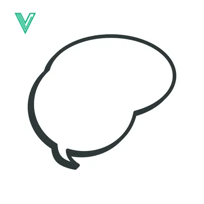 Empty Speech Bubble Outline Icon Vector