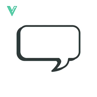 Empty Speech Bubble Icon Simple and Clean Design