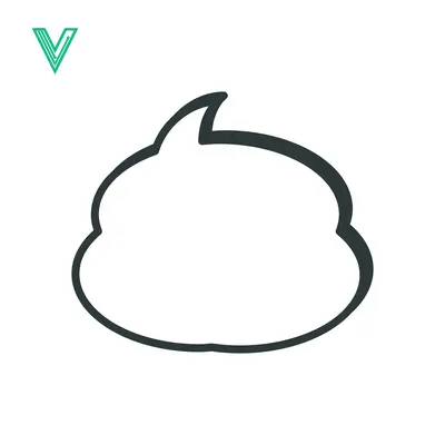 Simple Outline of a Speech Bubble Icon
