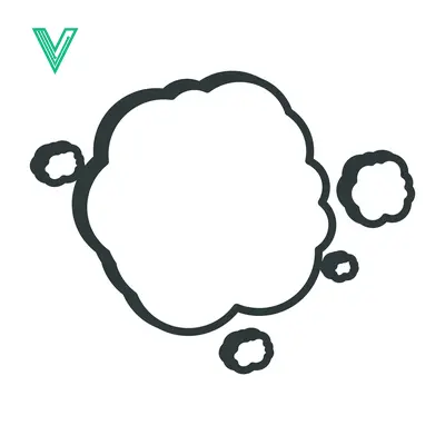 Hand drawn comic book speech bubble with smoke effect