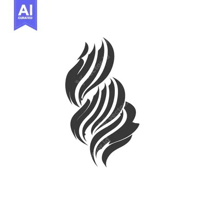 Aset premium populer: Abstract Black and White Swirling Design