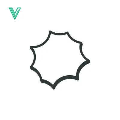 Explosion Shape Speech Bubble Outline