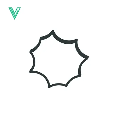 Explosion Shape Speech Bubble Outline