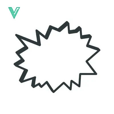 Explosion Speech Bubble Graphic Element