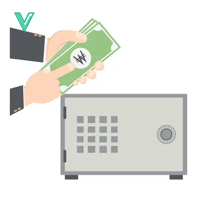 Popular premium asset: Hands depositing Nigerian Naira banknotes into a secure safe deposit box