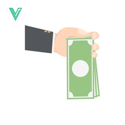 Aset desain premium: Hand Holding Money Bills for Payment or Transaction
