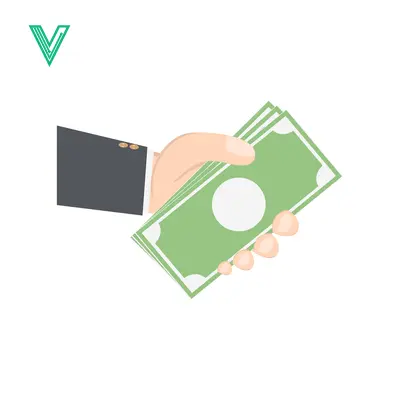 Premium design asset: Hand Giving Money Illustration