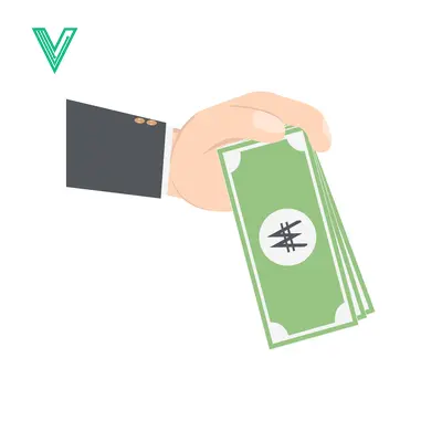 Aset desain premium: Hand Giving Money Nigerian Naira Currency Illustration