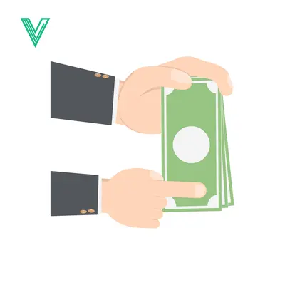 Popular premium asset: Hand giving money to another hand financial transaction concept