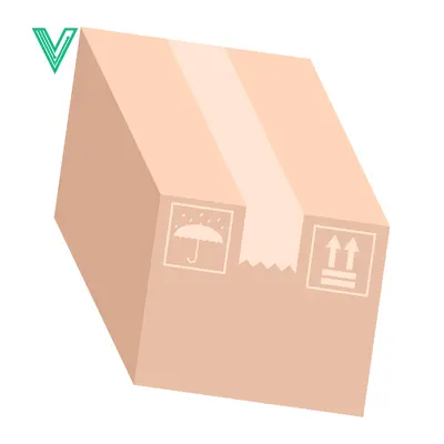 Aset premium populer: Cardboard Shipping Box with Fragile and This Way Up Symbols