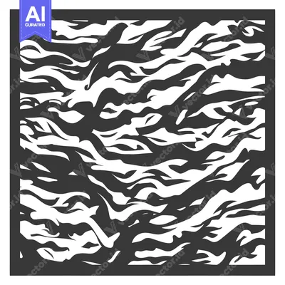 Aset premium populer: Abstract Black and White Wavy Pattern