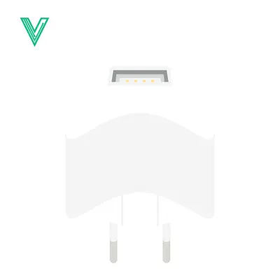 Modern LED Light Bulb with Two Pins