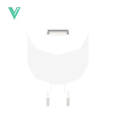 White USB Wall Charger Adapter for Electronics