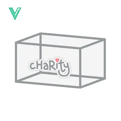 Aset premium populer: Charity Donation Box with Heart Symbol