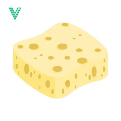 A piece of Swiss cheese with holes