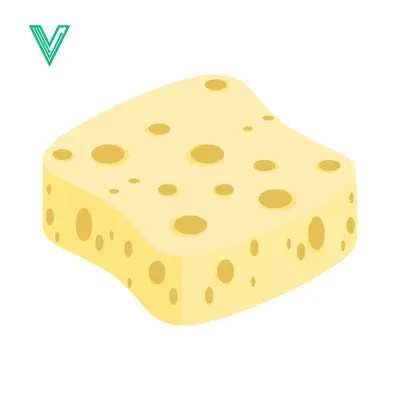A piece of Swiss cheese with holes