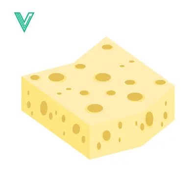 A delicious wedge of Swiss cheese with characteristic holes isolated on a white background