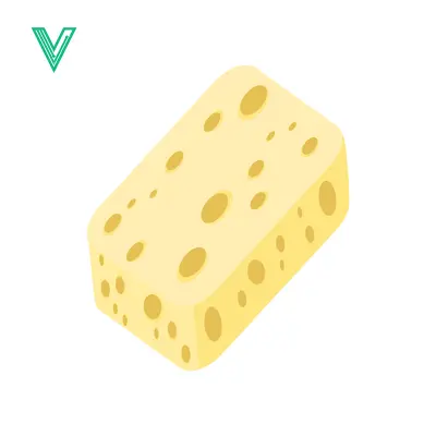 A block of Swiss cheese with holes isolated on a white background