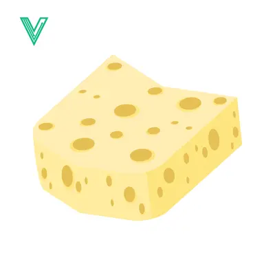 A delicious block of Swiss cheese with characteristic holes