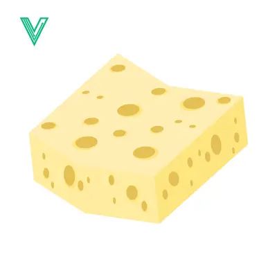 A block of Swiss cheese with characteristic holes