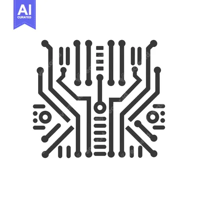 Aset premium populer: Abstract Circuit Board Design with Lines and Circles