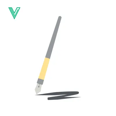Elegant Fountain Pen Drawing a Bold Black Line on White Background
