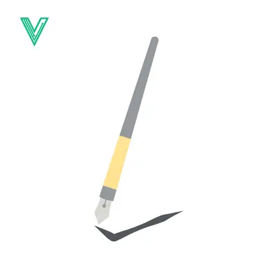 Elegant Fountain Pen Drawing a Calligraphic Stroke on White Background