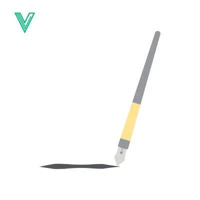 Aset desain premium: Elegant Fountain Pen Drawing a Line on White Background