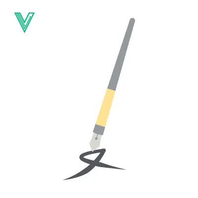 Aset desain premium: A paintbrush creating a black stroke on a white background
