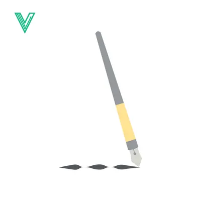 Elegant Fountain Pen Creating Artistic Ink Strokes on White Background