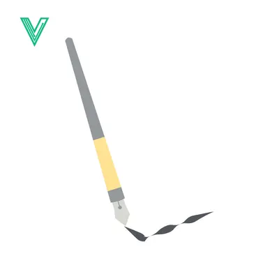 A classic fountain pen with a yellow grip is drawing a wavy black line on a white background
