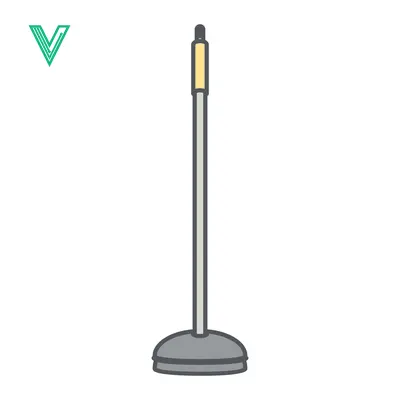 Simple Illustration of a Microphone Stand