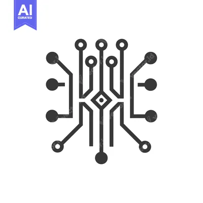 Premium design asset: Abstract Circuit Board with Circular Connectors