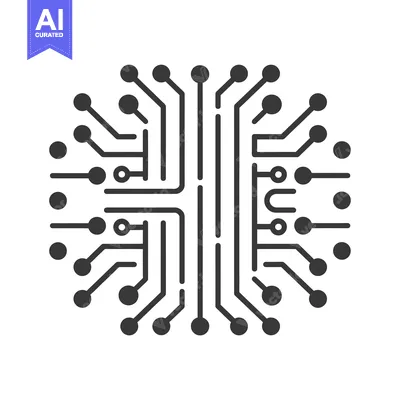 Aset premium populer: Abstract Circuit Board with Circular Connectors